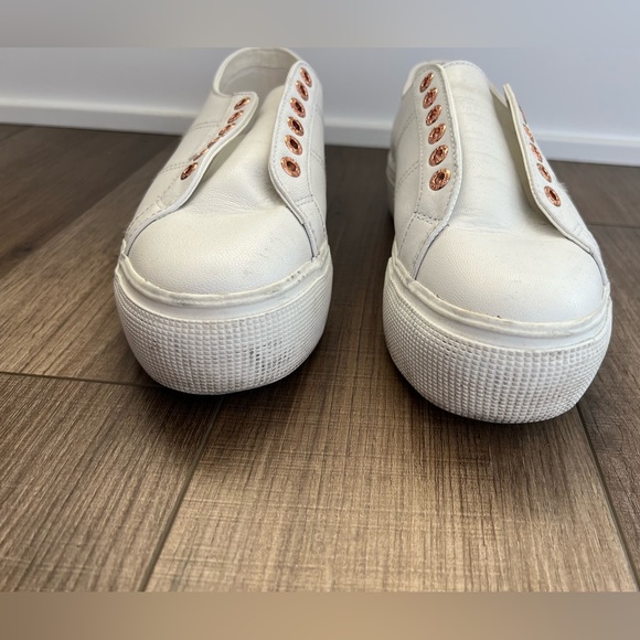 White rose gold superga platform sneakers size 8 - Picture 5 of 9